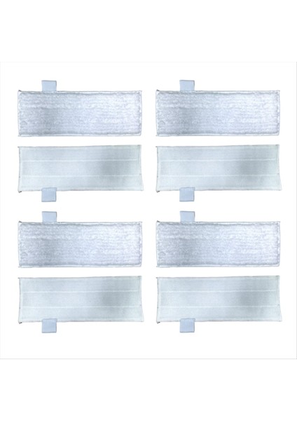 Mikrofiber Paspas Bezi Pedi Dupray Buharlı Temizleyici Aksesuarları Yedek Buharlı Temizleme Pedi Dolum 8 Adet (Yurt Dışından)
