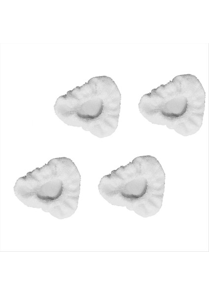 Dupray Küçük Üçgen Bonnets Yeniden Kullanılabilir Mikrofiber Temizleme Pedleri Buharlı Temizleyiciler Sert Zemin Fayans Harç 4 Adet (Yurt Dışından)