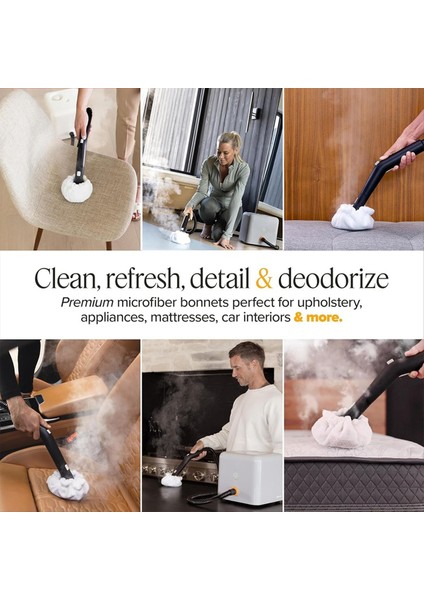 Dupray Küçük Üçgen Bonnets Yeniden Kullanılabilir Mikrofiber Temizleme Pedleri Buharlı Temizleyiciler Sert Zemin Fayans Harç 4 Adet (Yurt Dışından) fırsatları