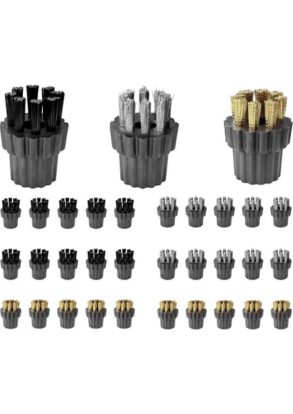 30 Adet Buharlı Temizleyici Fırça Kafası Ekleri M8 Vapur Paspas Küçük Fırçalar Kafaları Vapur Temizleme Yedek Aksesuarlar (Yurt Dışından) modelleri