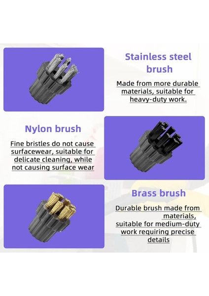 30 Adet Buharlı Temizleyici Fırça Kafası Ekleri M8 Vapur Paspas Küçük Fırçalar Kafaları Vapur Temizleme Yedek Aksesuarlar (Yurt Dışından) indirimleri