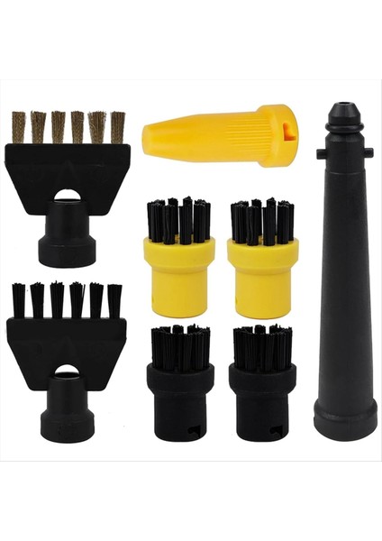 8 Adet Karcher Sc1 Sc2 Sc3 Sc4 Sc5 Buharlı Temizleyici Yedek Parçalar Memesi Fırça Inatçı Leke Çıkarıcı Buharlı Fırça Seti (Yurt Dışından)