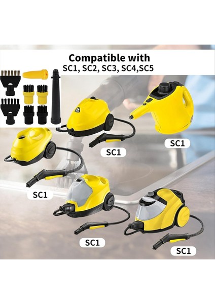 8 Adet Karcher Sc1 Sc2 Sc3 Sc4 Sc5 Buharlı Temizleyici Yedek Parçalar Memesi Fırça Inatçı Leke Çıkarıcı Buharlı Fırça Seti (Yurt Dışından) modelleri