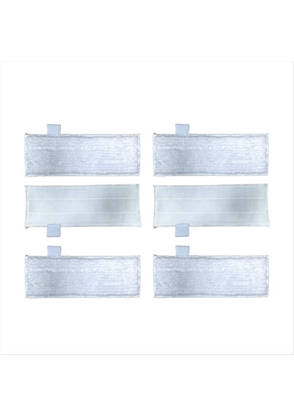 Mikrofiber Paspas Bezi Pedi Dupray Buharlı Temizleyici Aksesuarları Yedek Buharlı Temizleme Pedi Dolum 6 Adet (Yurt Dışından)