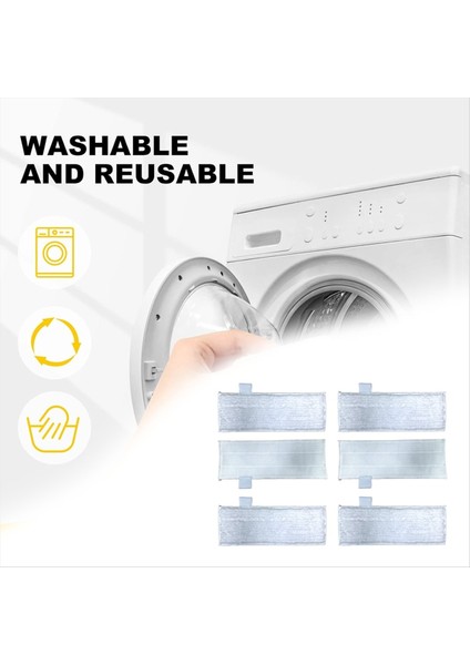 Mikrofiber Paspas Bezi Pedi Dupray Buharlı Temizleyici Aksesuarları Yedek Buharlı Temizleme Pedi Dolum 6 Adet (Yurt Dışından) fırsatları