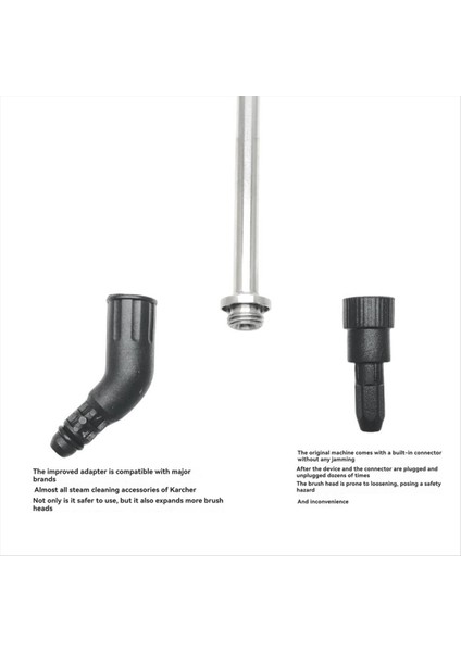 Karcher M12 Buhar Motoru Adaptör Aksesuarları Adaptör Bağlantı Borusu Yuvarlak Fırça (Yurt Dışından) fırsatları