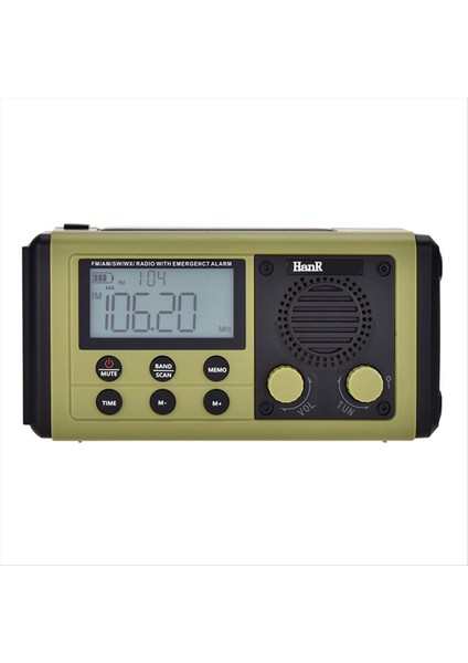 HRD907 Krank Radyosu 10000MAH Acil Radyo Güneş Şarjı Aydınlatma Karartma Acil Durum Kullanımı Için Mobil Taşınabilir Radyo B (Yurt Dışından)