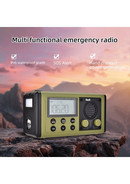 HRD907 Krank Radyosu 10000MAH Acil Radyo Güneş Şarjı Aydınlatma Karartma Acil Durum Kullanımı Için Mobil Taşınabilir Radyo B (Yurt Dışından) fiyatları