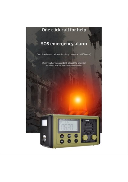 HRD907 Krank Radyosu 10000MAH Acil Radyo Güneş Şarjı Aydınlatma Karartma Acil Durum Kullanımı Için Mobil Taşınabilir Radyo B (Yurt Dışından) indirimleri