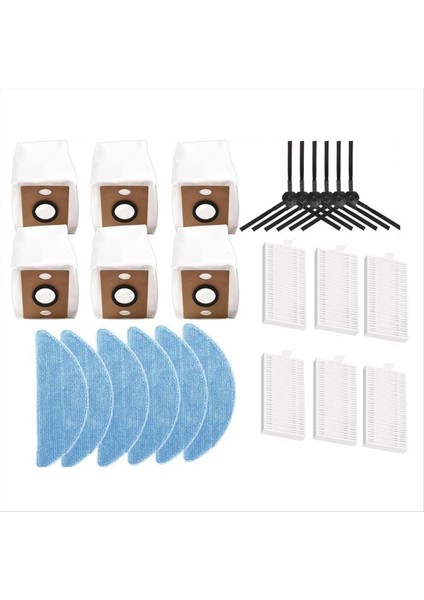 Ilife V9/v9 Pro/g9/g9 PRO/A12 Pro Robotlu Süpürge Parçaları Yan Fırça Paspas Bezi Toz Torbası Değiştirme (Yurt Dışından) fiyatları