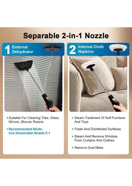 Mutfaklar ve Mobilyalar Için Çoklu Fırça Başlıklı Yüksek Sıcaklık Buharlı Temizleyici Ab Tak (Yurt Dışından) indirimleri