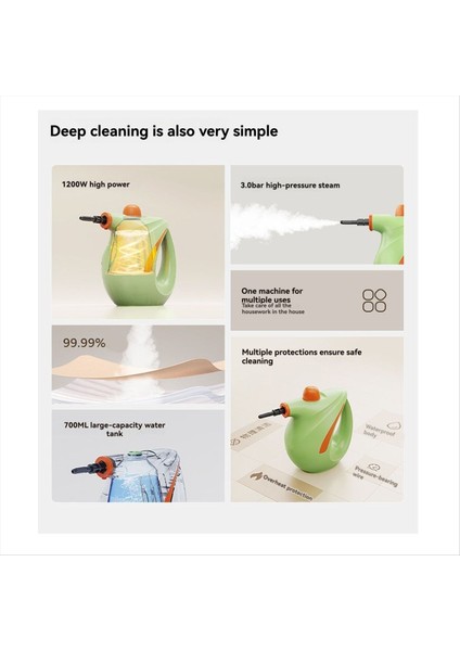 Elde Steam Temizleyici Yüksek Basınçlı Çok Amaçlı Taşınabilir Buharlı Çeşitli Yüzeyleri Derin Temizleme Için Ev Bizi Kullanın (Yurt Dışından) indirimleri