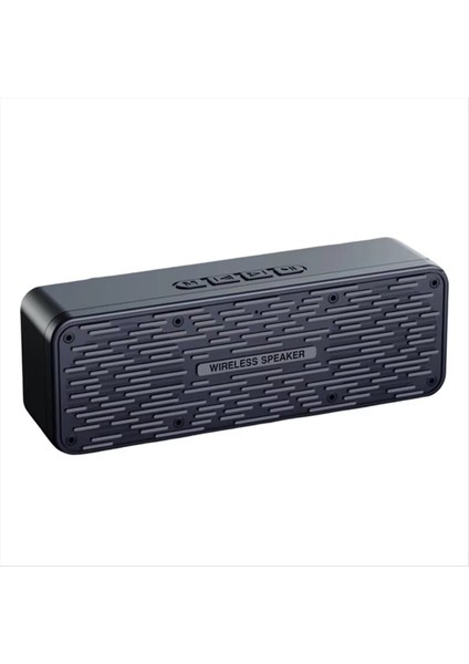 S19 Kablosuz Bluetooth Hoparlör Subwoofer Dış Mekan Taşınabilir Radyo Siyah (Yurt Dışından)
