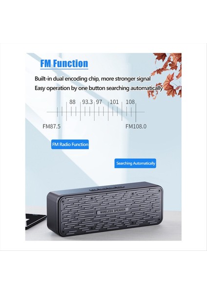 S19 Kablosuz Bluetooth Hoparlör Subwoofer Dış Mekan Taşınabilir Radyo Siyah (Yurt Dışından) modelleri