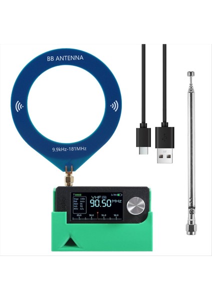 Mini SI4732 Amplifikatör Fonksiyonlu Radyo Braketi Taşınabilir Radyo Montaj Cebi SI4732 Radyo V Tipi Braket Yeşil (Yurt Dışından) fiyatları