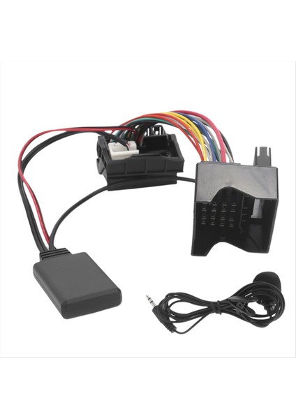 Araba Audio Aux Adaptör Alıcı Radyo Bluetooth 5.0 Modül Aux Kablosu Peugeot Için Mıc ile Kablo 307 408 508 Citroen C2 C5 (Yurt Dışından)