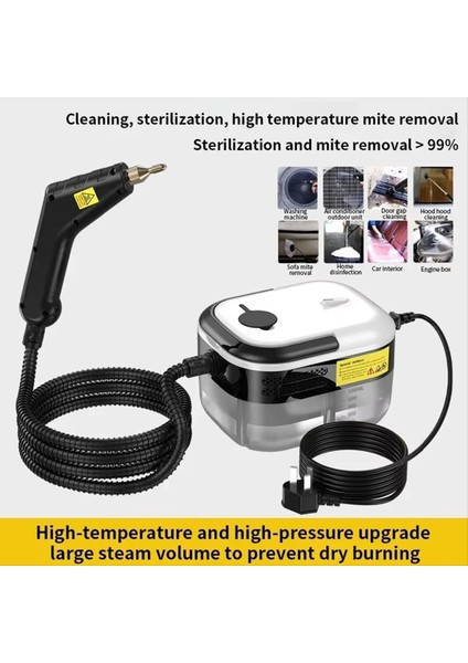 Taşınabilir Buhar Temizleyici Yüksek Sıcaklık Ev Sterilizasyonu Klima, Sofa, Mutfak Kaputu Araba Steam Temizleyici (Ingiltere) B Için (Yurt Dışından) fiyatları