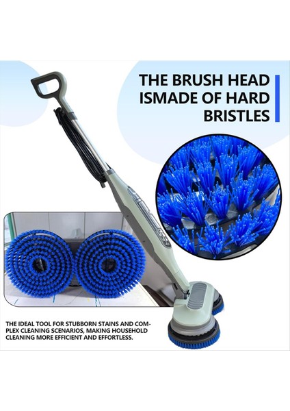 2 Paket Buharlı Paspas Pedleri Yedek Fırça Kafası Köpekbalığı Buharlı Paspas S7000/S7001/S8201 Serisi Derin Temizlik Sert Zeminler Için (Yurt Dışından) modelleri