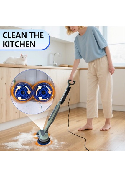 2 Paket Buharlı Paspas Pedleri Yedek Fırça Kafası Köpekbalığı Buharlı Paspas S7000/S7001/S8201 Serisi Derin Temizlik Sert Zeminler Için (Yurt Dışından) fırsatları