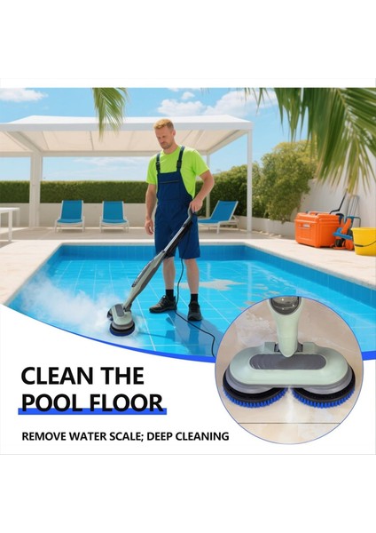 2 Paket Buharlı Paspas Pedleri Yedek Fırça Kafası Köpekbalığı Buharlı Paspas S7000/S7001/S8201 Serisi Derin Temizlik Sert Zeminler Için (Yurt Dışından) indirimleri