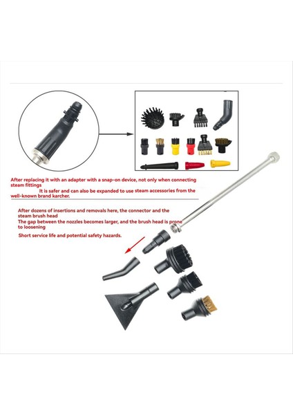 Karcher M12 Buhar Motoru Adaptör Aksesuarları Dönüşüm Başlığı ve Bağlantı Borusu Fırçası Için (Yurt Dışından) modelleri