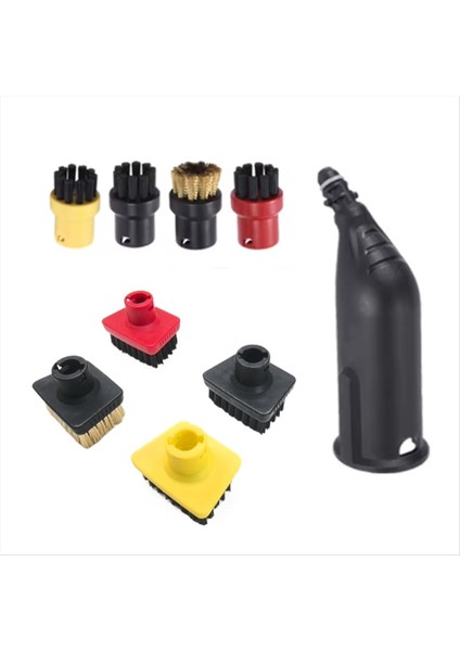 Karcher Için Sc1 Sc2 Sc3 Sc4 Sc5 Sc7 CTK10 CTK20 El Buharlı Fırça Kafası Güçlü Meme Değiştirin Küçük T-Naylon Fırça (Yurt Dışından) modelleri