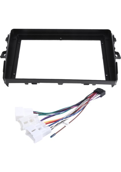 2 Takım 9 Inç Araç DVD Oynatıcı Çerçeve Ses Dash Trim Kitleri Paneli Radyo Oynatıcı Ekranı 2 Din Toyota Corolla 2007-2013 Için (Yurt Dışından) modelleri