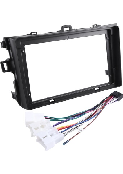 2 Takım 9 Inç Araç DVD Oynatıcı Çerçeve Ses Dash Trim Kitleri Paneli Radyo Oynatıcı Ekranı 2 Din Toyota Corolla 2007-2013 Için (Yurt Dışından) fırsatları