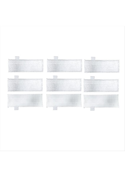 Dupray Steamer Için Buharlı Paspas Pedleri Buhar Yeniden Kullanılabilir Paspas Pedleri Aksesuarları Çok Yüzeyli Zemin Için 9 Adet (Yurt Dışından)