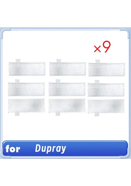 Dupray Steamer Için Buharlı Paspas Pedleri Buhar Yeniden Kullanılabilir Paspas Pedleri Aksesuarları Çok Yüzeyli Zemin Için 9 Adet (Yurt Dışından) fırsatları