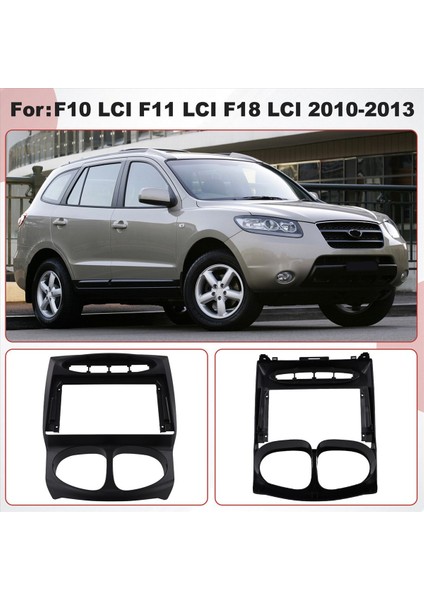 Hyundai Santafe 00-06 Için 9 Inç Araba Fasya Radyo Paneli 00-06 Lhd Dash Kit Plakası Facia Konsolu Çerçeve Adaptörü 9inch Kapak Döşeme (Yurt Dışından) indirimleri