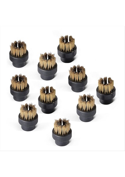 Dupray Buharlı Temizleyiciler Buhar Nozulu Aksesuarları Için 10 Adet Küçük Pirinç Fırçalar (Yurt Dışından)