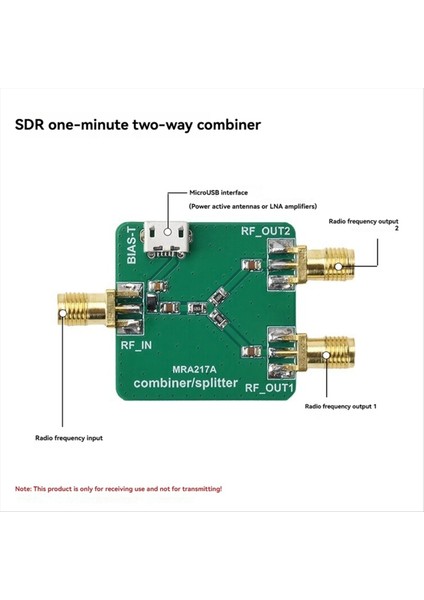 Sdr Radyo 1/2 Ayırıcı Birleştirici Sinyal Amplifikatör Alıcı Modülü Dc-3ghz USB Arayüzü (Yurt Dışından) indirimleri