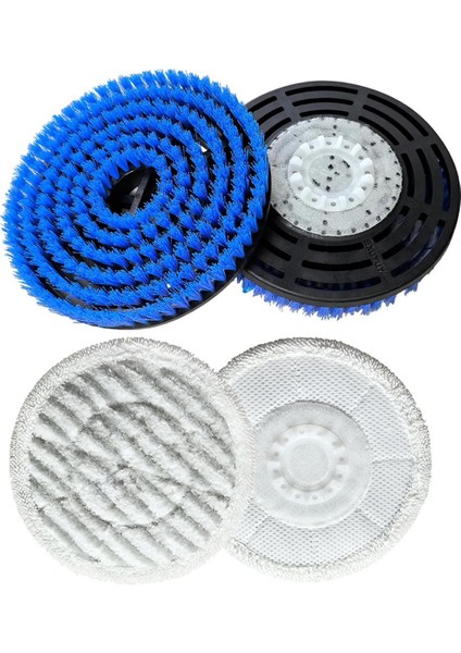 Köpekbalığı Buharlı Paspas Için Fırça S7000 S7001 S7020 S7005 S8021 Yedek Fırça Başlığı ve Ovma Pedi Aşındırıcı Parlatma Pedi (Yurt Dışından)