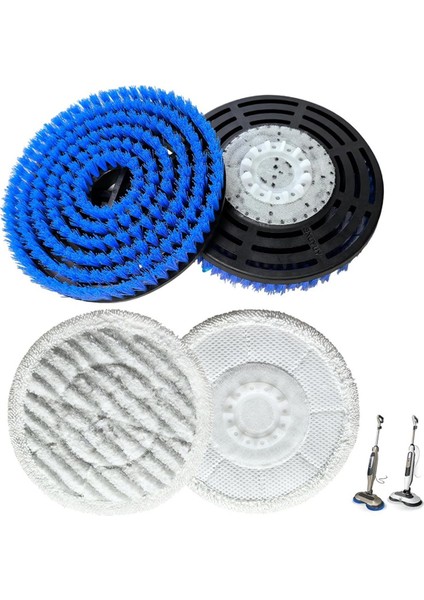 Köpekbalığı Buharlı Paspas Için Fırça S7000 S7001 S7020 S7005 S8021 Yedek Fırça Başlığı ve Ovma Pedi Aşındırıcı Parlatma Pedi (Yurt Dışından) fiyatları