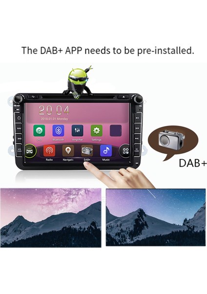 Araba Dab + Kutusu Dijital Sinyal Alıcısı Dab + Alıcı Anten Anten USB Arayüzü Taşınabilir Android Araba Radyo (Yurt Dışından) modelleri