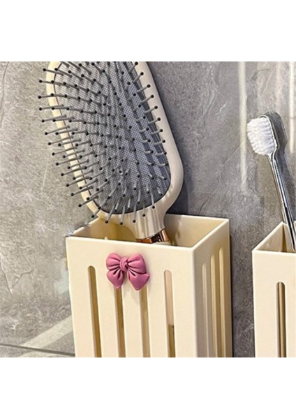 Banyo Tarak Raf Duvara Monte Yumruksuz Diş Fırçası Diş Macunu Depolama Tüpü Banyo Tuvalet (Yurt Dışından) fırsatları