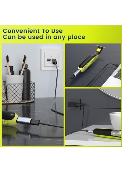 5 V Tip-C Tıraş Makinesi Adaptörü Şarj Dönüştürücü Philips Norelco Tek Bıçak QP2724 QP2834 QP1324 MG5910 MG7910 MG9510 Gri (Yurt Dışından) fiyatları