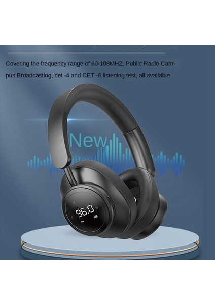 2x Kablosuz Kulaklık Mikrofonlu Kulaklık Katlanabilir Kulak Üstü Bluetooth 5 3 Kulaklık Desteği Tf Kart Fm Radyo Siyah (Yurt Dışından) modelleri