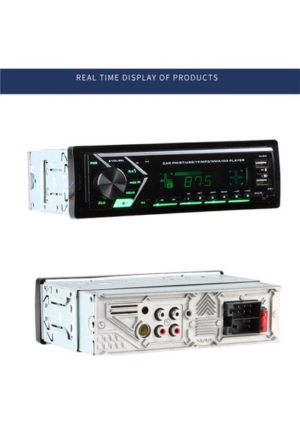 Araba Radyo Mp3 Bluetooth Aux Tf Kart USB Desteği Telefon Şarj Fm Radyo Ses Eq Stereo Ses Multimedya Oynatıcı (Yurt Dışından) indirimleri