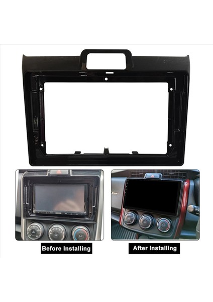 2 Takım 9 Inç Araba Radyo Fasya Toyota Corolla Axio Fielder 2015 DVD Stereo Çerçeve Plaka Adaptörü Montaj (Yurt Dışından) modelleri