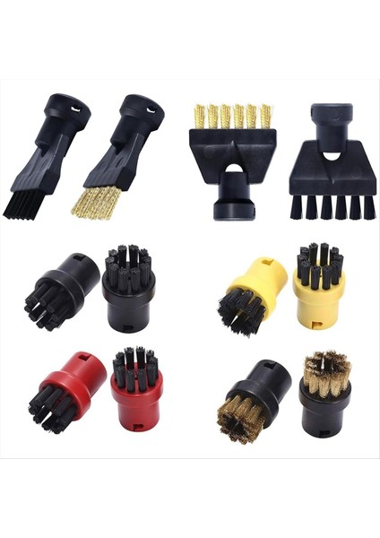 12 Adet Buhar Yuvarlak Fırça Seti Yedek Parçalar Karcher Sc1 Sc2 Sc3 Sc4 Sc5 Sc7 CTK10 CTK20 Buharlı Temizleyici Aksesuarları (Yurt Dışından) modelleri