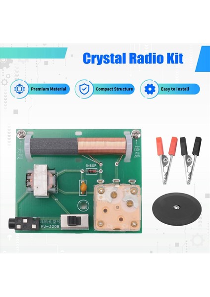 2x Kristal Radyo Bir Empedans Eşleştirme Trafosuna Sahiptir Normalde Radyo Sinyalleri Alabilir Dıy Radyo Kiti (Yurt Dışından) indirimleri