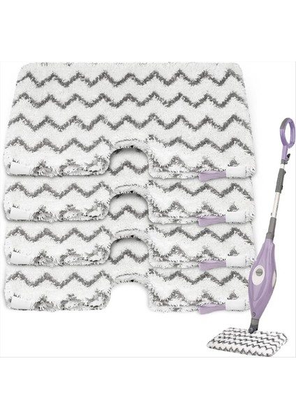 Buharlı Paspas Yedek Pedleri Köpekbalığı S3500 Serisi S3501 S3601 S3550 Mikrofiber Buhar Cep Paspas Pedleri Yıkanabilir 4 Paket (Yurt Dışından)