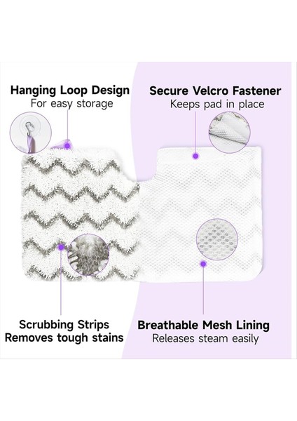 Buharlı Paspas Yedek Pedleri Köpekbalığı S3500 Serisi S3501 S3601 S3550 Mikrofiber Buhar Cep Paspas Pedleri Yıkanabilir 4 Paket (Yurt Dışından) modelleri