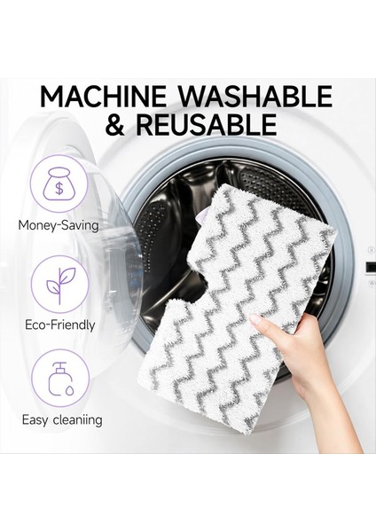 Buharlı Paspas Yedek Pedleri Köpekbalığı S3500 Serisi S3501 S3601 S3550 Mikrofiber Buhar Cep Paspas Pedleri Yıkanabilir 4 Paket (Yurt Dışından) fırsatları