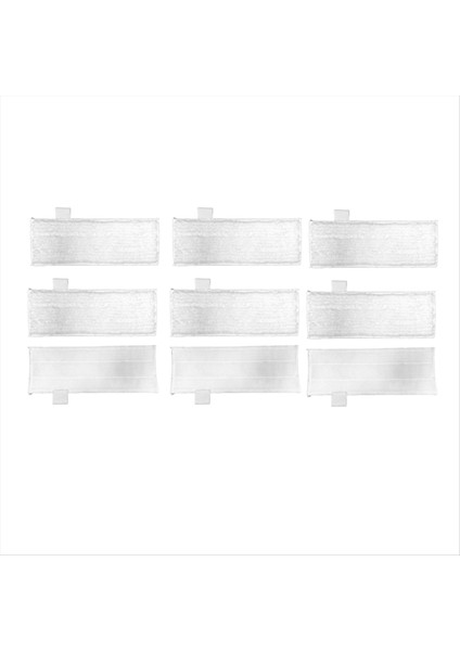 Dupray Steamer Için Buharlı Paspas Bezleri Buhar Yeniden Kullanılabilir Paspas Pedleri Aksesuarları Çok Yüzeyli Zemin Için 9 Adet (Yurt Dışından)