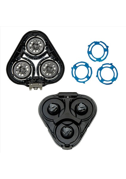 4x Yedek Tıraş Makinesi Kafa Philips S5000 S5370 S5571 S5420 S5140 S5078 S5077 S5050 S5082 Elektrikli Tıraş Bıçağı-Siyah (Yurt Dışından) indirimleri