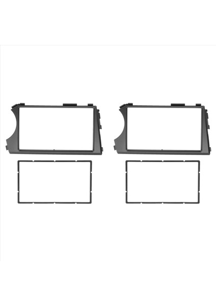 2x 2din Araba Fasya Ssang Yong Actyon Lhd Stereo Alınlık Paneli Dash Montaj Kurulum Araç DVD Oynatıcı Çerçeve Kiti In-Dash (Yurt Dışından)