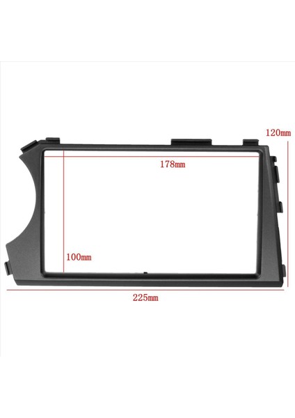 2x 2din Araba Fasya Ssang Yong Actyon Lhd Stereo Alınlık Paneli Dash Montaj Kurulum Araç DVD Oynatıcı Çerçeve Kiti In-Dash (Yurt Dışından) fiyatları